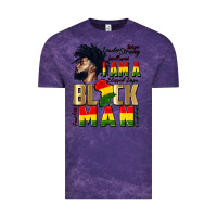 Cloud Purple i am a black man Vintage Tee - CowGirlArtShop