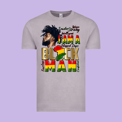 I Am A Black Man Vintage Tee Designed By Cowgirlartshop