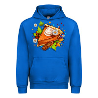 Cobalt pumpkin pie with daisies and cinnamon Urban Hoodie - AdoDesignShop