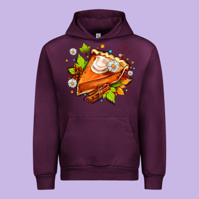 Pumpkin Pie With Daisies And Cinnamon Urban Hoodie Designed By Adodesignshop