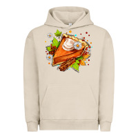 Pigment French Oak pumpkin pie with daisies and cinnamon Urban Hoodie - AdoDesignShop