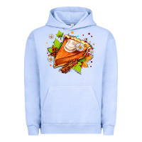 Pigment Grape Ice pumpkin pie with daisies and cinnamon Urban Hoodie - AdoDesignShop