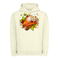 Pigment Pistachio pumpkin pie with daisies and cinnamon Urban Hoodie - AdoDesignShop