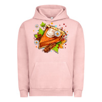 Pigment Salmon pumpkin pie with daisies and cinnamon Urban Hoodie - AdoDesignShop