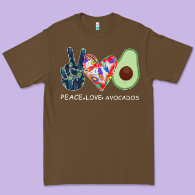 Peace Love Avocados Premium Tee Designed By Bettercallsaul