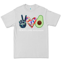 Dove Grey PEACE LOVE AVOCADOS Premium Tee - Bettercallsaul