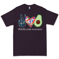 Plum PEACE LOVE AVOCADOS Premium Tee - Bettercallsaul