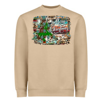 Mushroom merry Christmas tree western Heavyweight Sweatshirt - CowhideDigitalArt