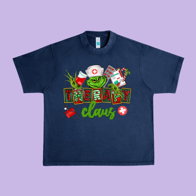 Therapy Claus Urban Heavy Tee Designed By Cowgirlartshop