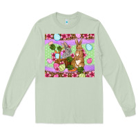 Matcha Easter eggs bunnys basket Long Sleeve Tee - OliviaCreatesArt
