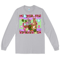 Moon Dust Easter eggs bunnys basket Long Sleeve Tee - OliviaCreatesArt