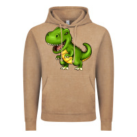 Vintage Coffee Cartoon T-Rex Vintage Hoodie - HowdyJamesFarm