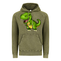 Vintage Olive Cartoon T-Rex Vintage Hoodie - HowdyJamesFarm