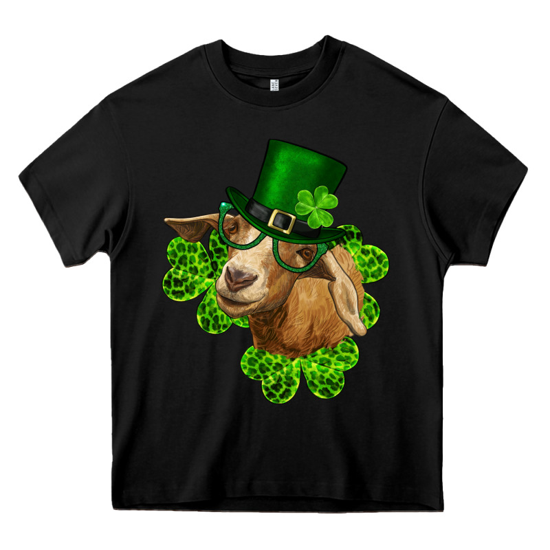St. Patrick's Day Goat Clovers And Leprechaun Hat Heavy Core Tee by RanaPortraitStore | Teevron