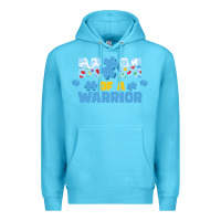 Ocean Blue LIL Autism Mom Premium Hoodie - CowhideDigitalArt
