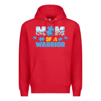 Red LIL Autism Mom Premium Hoodie - CowhideDigitalArt