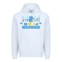 White LIL Autism Mom Premium Hoodie - CowhideDigitalArt