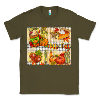 Army Green Hello Fall pumpkins Classic Tee - NancyCooperArtShop