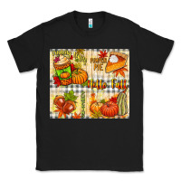 Black Hello Fall pumpkins Classic Tee - NancyCooperArtShop
