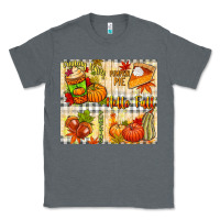 Charcoal Heather Hello Fall pumpkins Classic Tee - NancyCooperArtShop