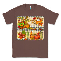 Chestnut Hello Fall pumpkins Classic Tee - NancyCooperArtShop