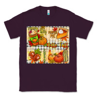 Plum Hello Fall pumpkins Classic Tee - NancyCooperArtShop