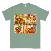 Sage Hello Fall pumpkins Classic Tee - NancyCooperArtShop