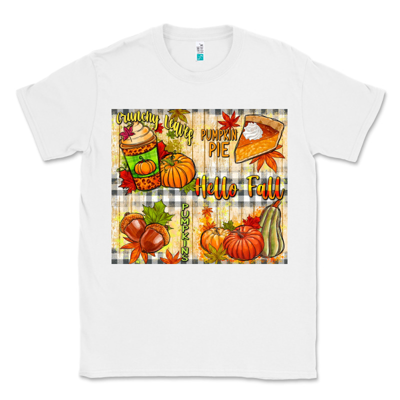 Hello Fall Pumpkins Classic Tee by NancyCooperArtShop | Teevron