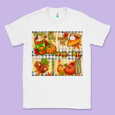 Hello Fall Pumpkins Classic Tee Designed By Nancycooperartshop