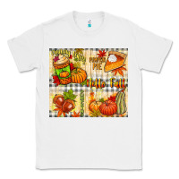 White Hello Fall pumpkins Classic Tee - NancyCooperArtShop