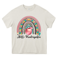 Cream hello kindergarten Heavy Core Tee - JahusDesignShop