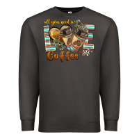 Smoke all you need is love coffee Premium Sweatshirt - BarkalooDesign