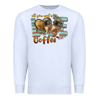 White all you need is love coffee Premium Sweatshirt - BarkalooDesign