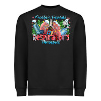 Black santa's favorite respiratory therapist Heavyweight Sweatshirt - CowhideDigitalArt