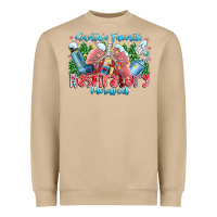 Mushroom santa's favorite respiratory therapist Heavyweight Sweatshirt - CowhideDigitalArt