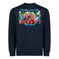 Navy santa's favorite respiratory therapist Heavyweight Sweatshirt - CowhideDigitalArt