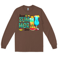 Chestnut sweet summer time pineapple Long Sleeve Tee - CowCowDesign