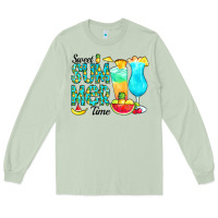 Matcha sweet summer time pineapple Long Sleeve Tee - CowCowDesign