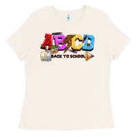 Bone abcd back to school Ladies Tee - NancyCooperArtShop