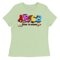 Matcha abcd back to school Ladies Tee - NancyCooperArtShop