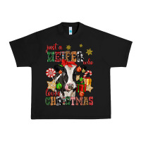 Black just a heifer who loves christmas cow Urban Heavy Tee - CowGirlArtShop