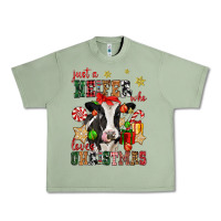 Oil Green just a heifer who loves christmas cow Urban Heavy Tee - CowGirlArtShop