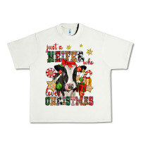 Pistachio just a heifer who loves christmas cow Urban Heavy Tee - CowGirlArtShop