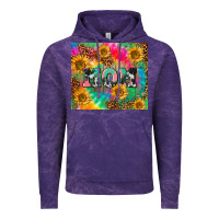 Cloud Purple Mom rainbow sunflower Vintage Hoodie - CowGirlArtShop