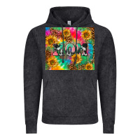 Vintage Black Mom rainbow sunflower Vintage Hoodie - CowGirlArtShop