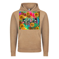 Vintage Coffee Mom rainbow sunflower Vintage Hoodie - CowGirlArtShop