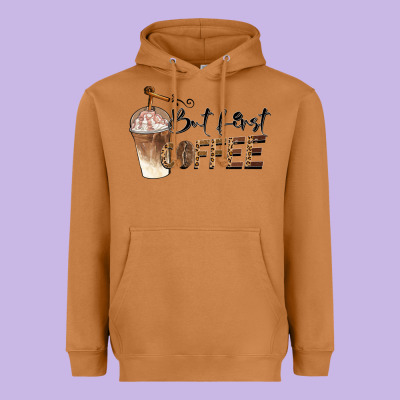 But First Coffee Heavyweight Hoodie Designed By Barkaloodesign