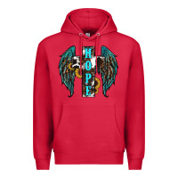 Cardinal Western Wings Cross Hope Premium Hoodie - RanaPortraitStore