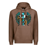 Chestnut Western Wings Cross Hope Premium Hoodie - RanaPortraitStore