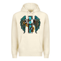 Sandshell Western Wings Cross Hope Premium Hoodie - RanaPortraitStore
